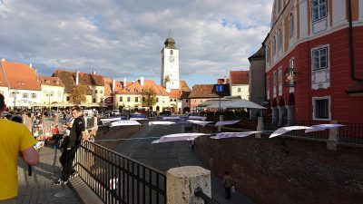 Kleiner Markt in Sibiu/Hermannstadt.